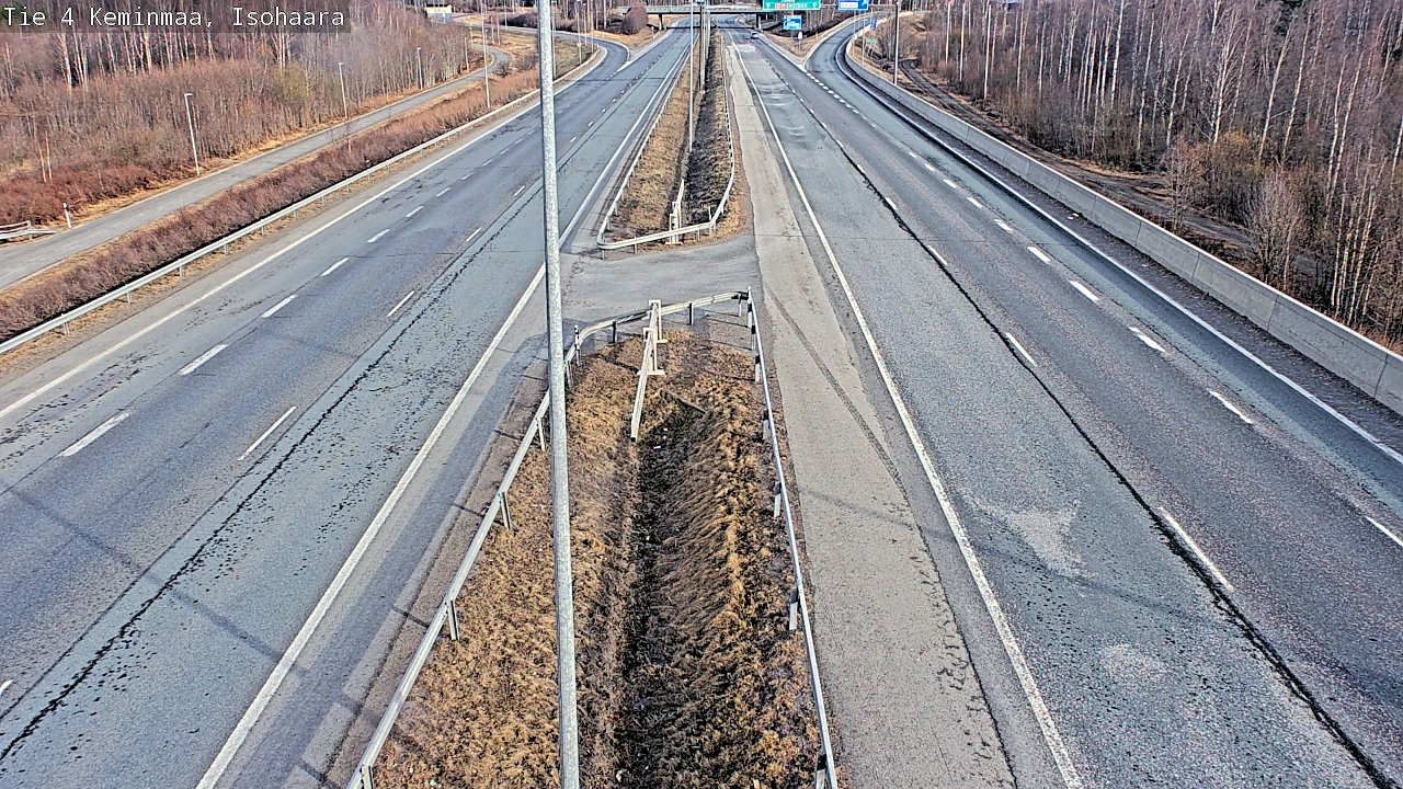 Weather Camera Image Väg 4 Keminmaa, Keminmaa, Lappi