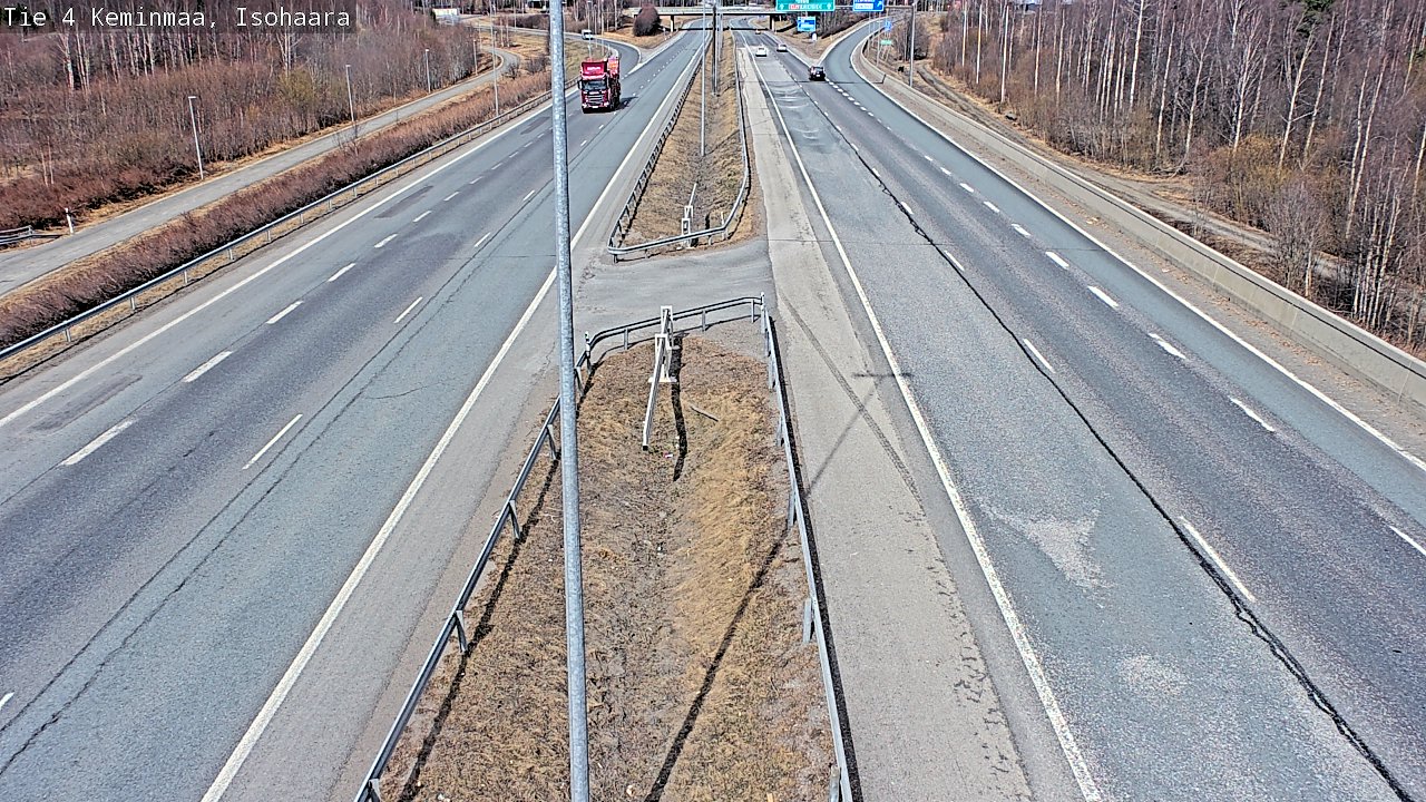Weather Camera Image Väg 4 Keminmaa, Keminmaa, Lappi