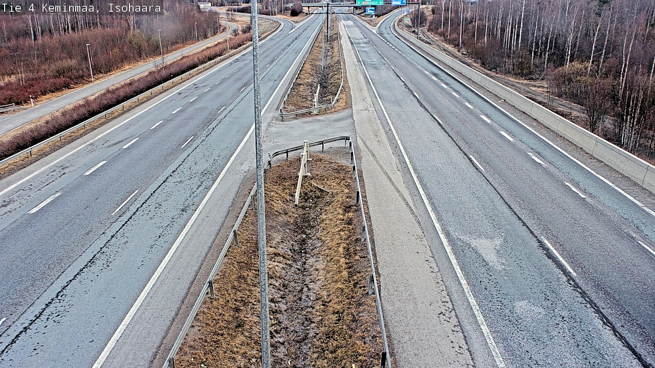Weather Camera Image Väg 4 Keminmaa, Keminmaa, Lappi
