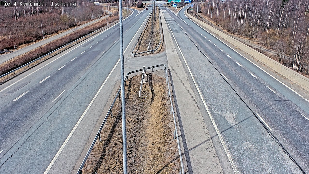Weather Camera Image Väg 4 Keminmaa, Keminmaa, Lappi