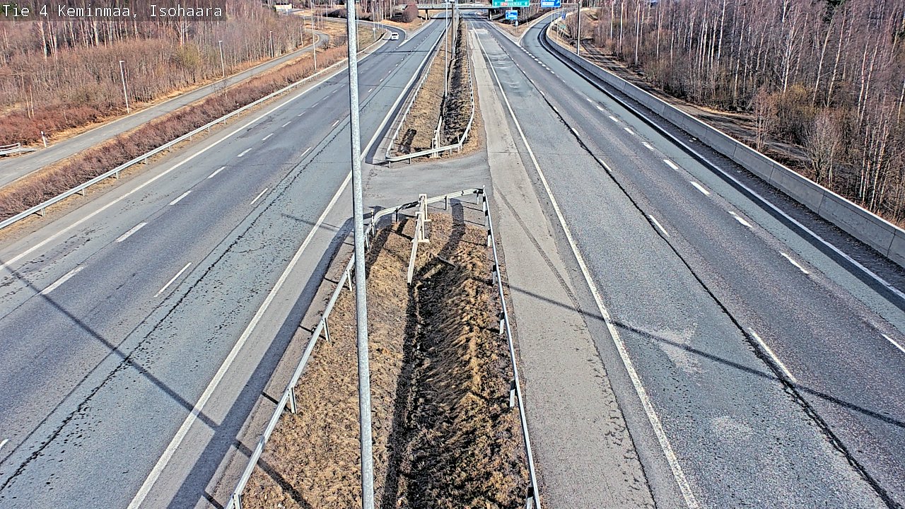 Weather Camera Image Väg 4 Keminmaa, Keminmaa, Lappi