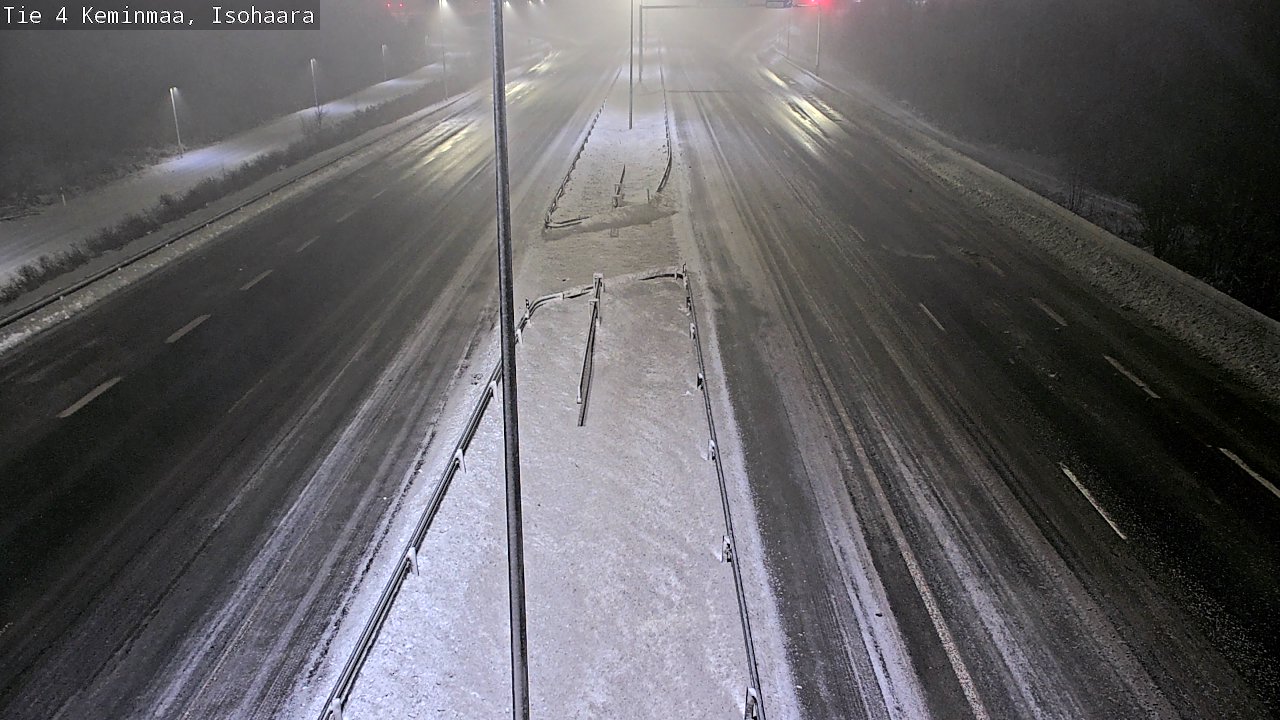 Weather Camera Image Väg 4 Keminmaa, Keminmaa, Lappi
