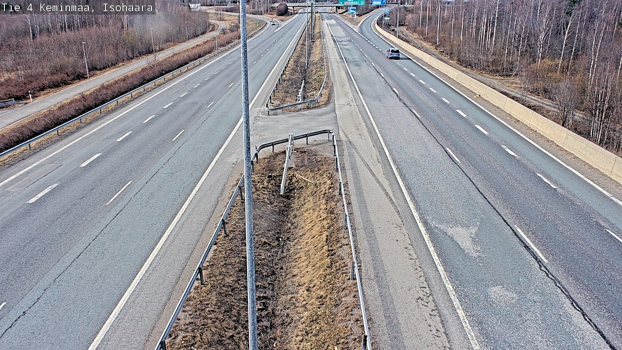 Weather Camera Image Väg 4 Keminmaa, Keminmaa, Lappi