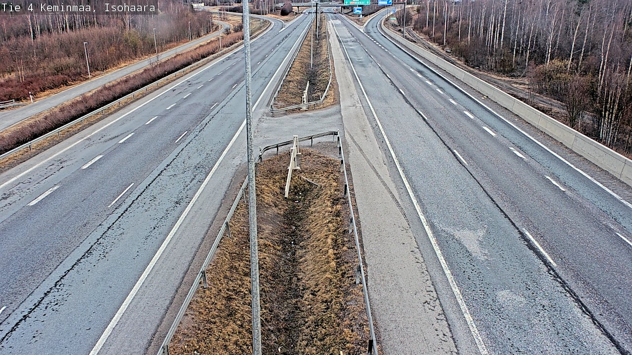Weather Camera Image Väg 4 Keminmaa, Keminmaa, Lappi