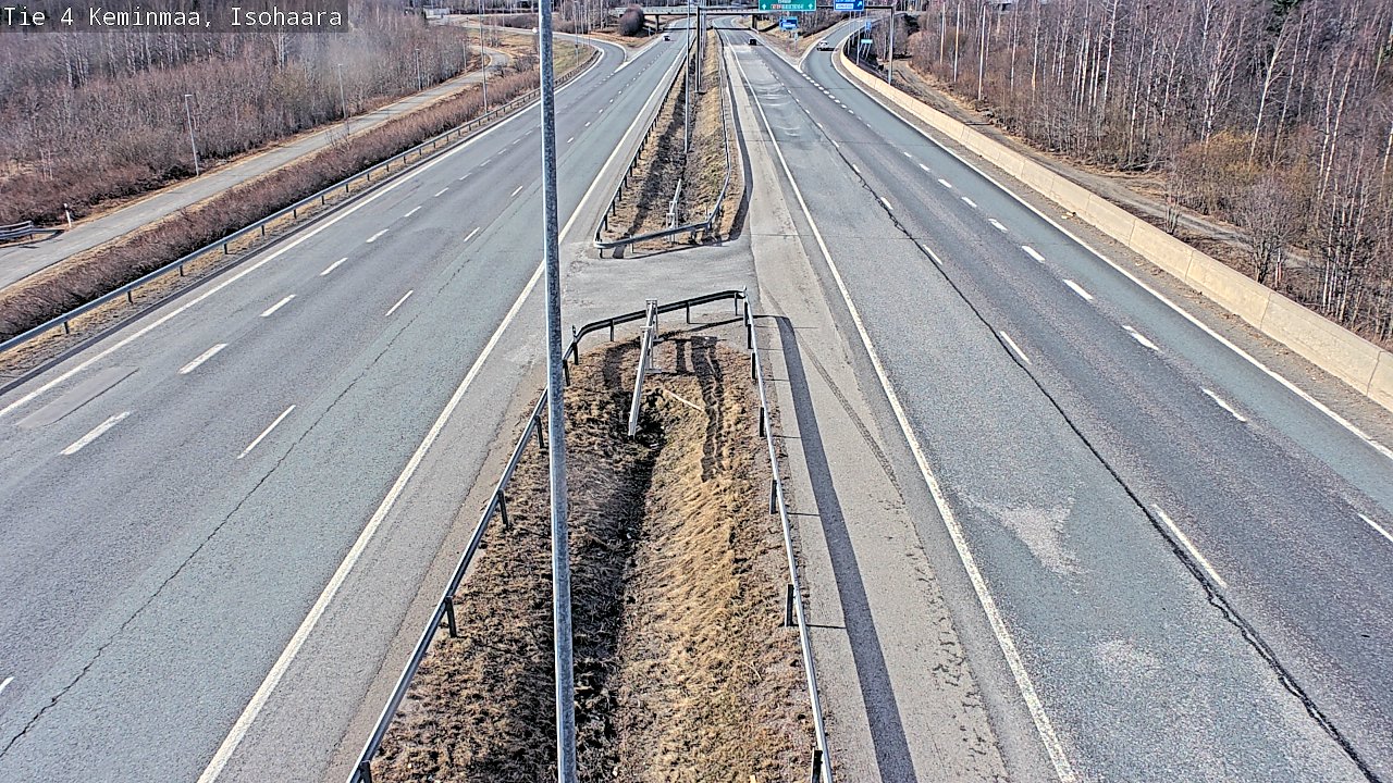 Weather Camera Image Väg 4 Keminmaa, Keminmaa, Lappi