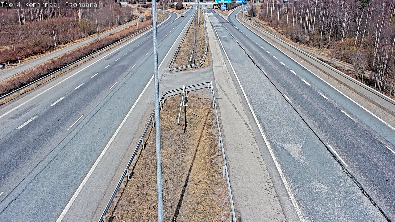 Weather Camera Image Väg 4 Keminmaa, Keminmaa, Lappi