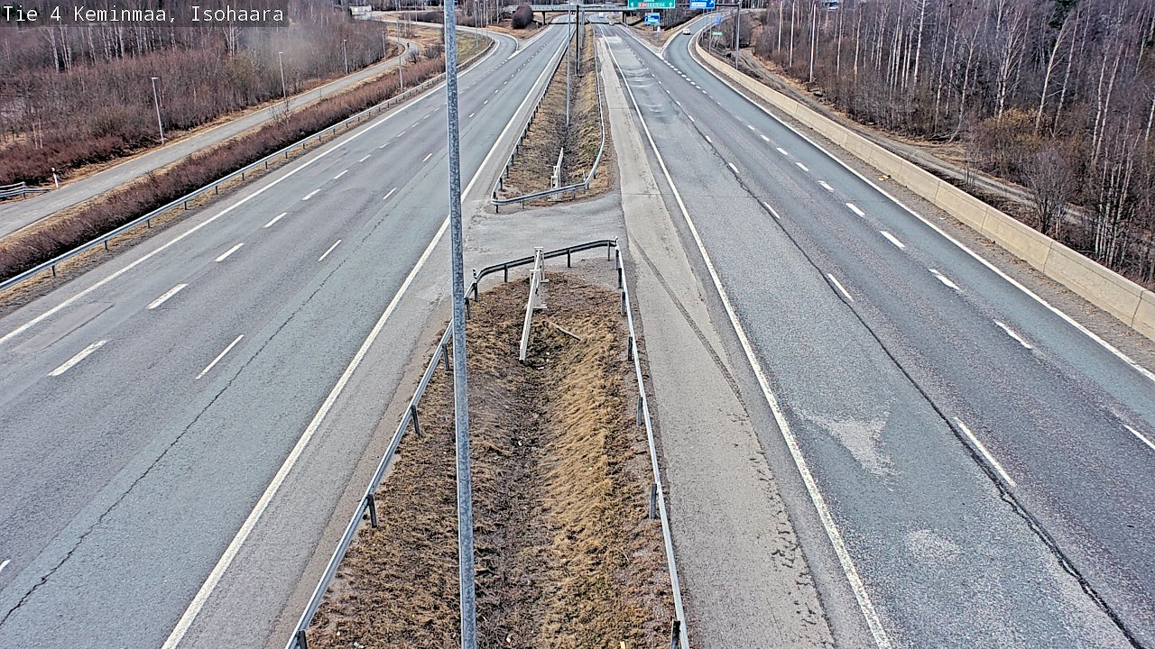 Weather Camera Image Väg 4 Keminmaa, Keminmaa, Lappi