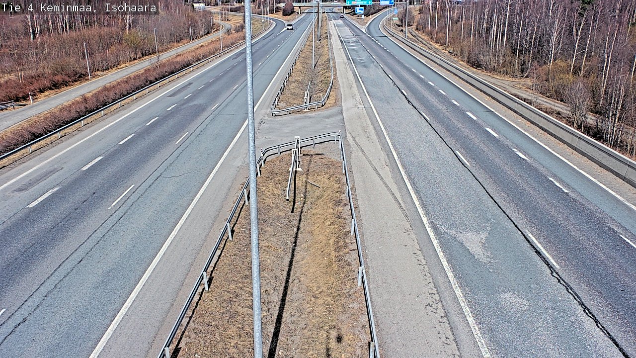 Weather Camera Image Väg 4 Keminmaa, Keminmaa, Lappi