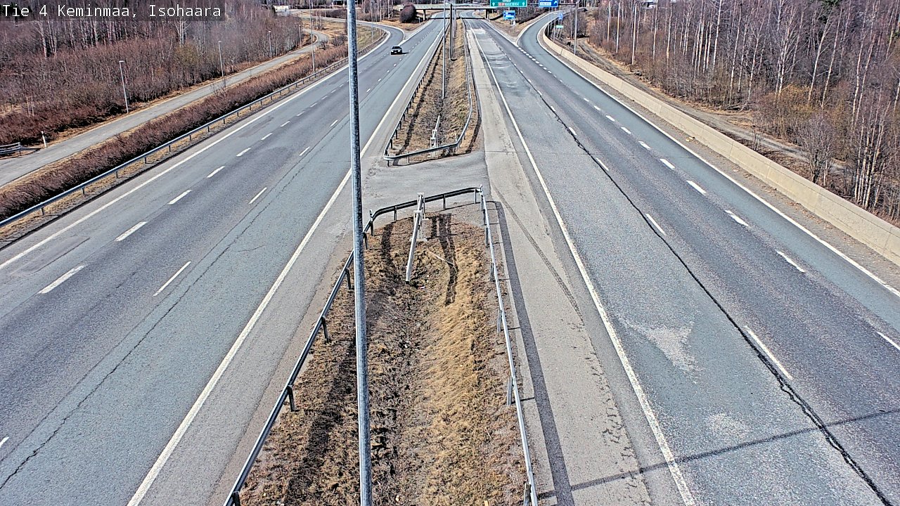 Weather Camera Image Väg 4 Keminmaa, Keminmaa, Lappi