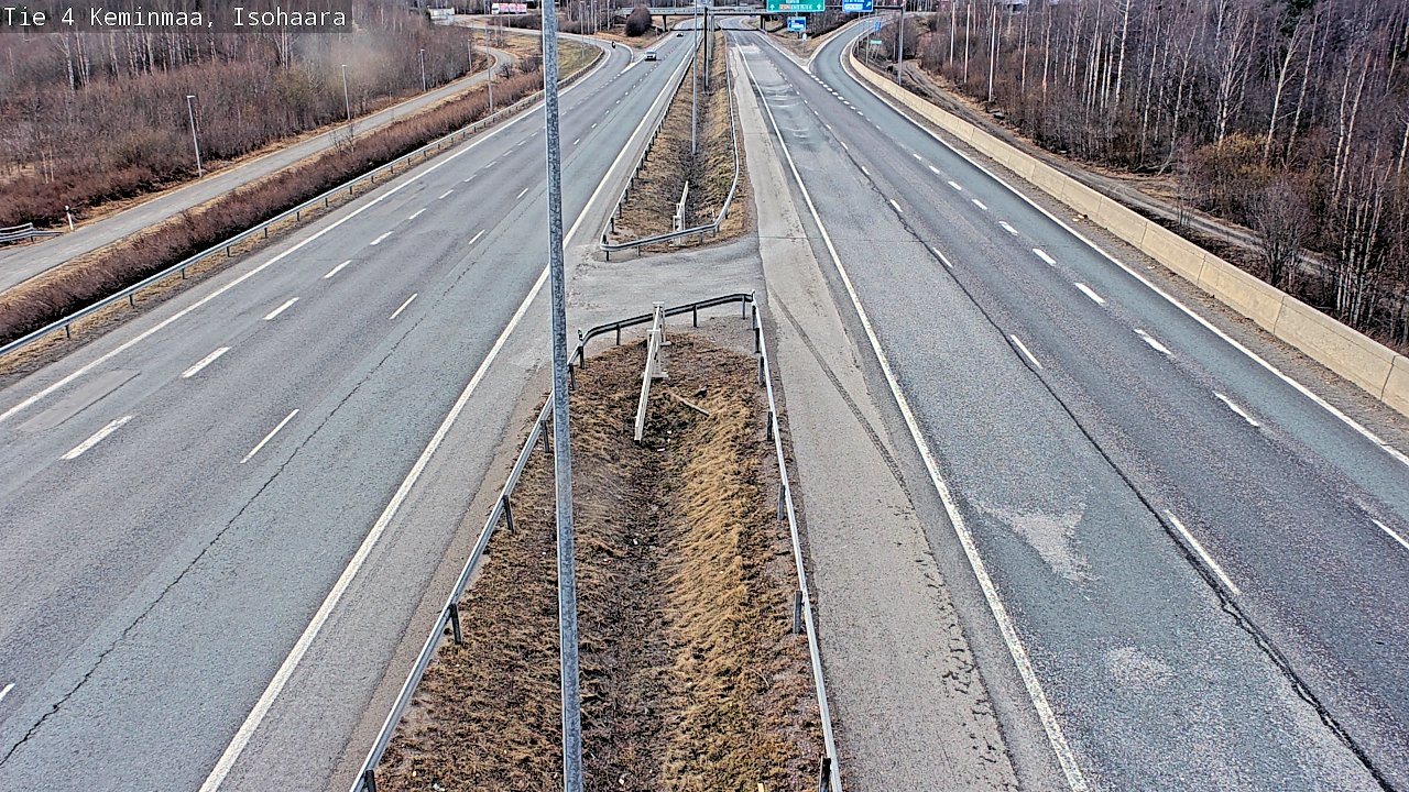 Weather Camera Image Väg 4 Keminmaa, Keminmaa, Lappi