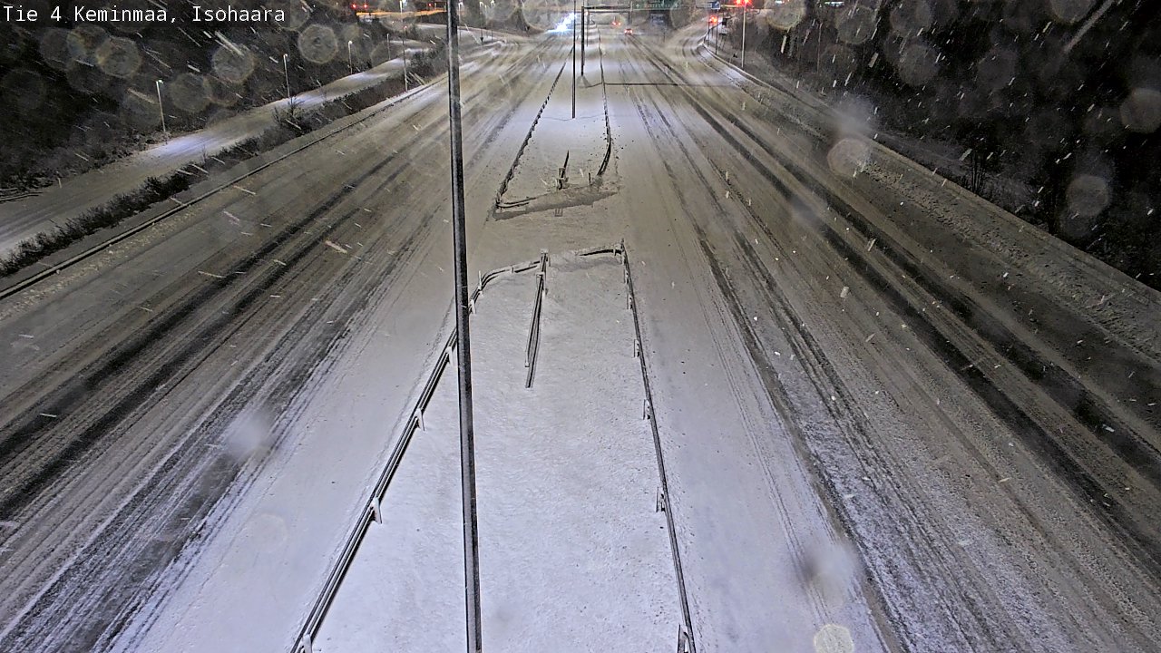 Weather Camera Image Väg 4 Keminmaa, Keminmaa, Lappi