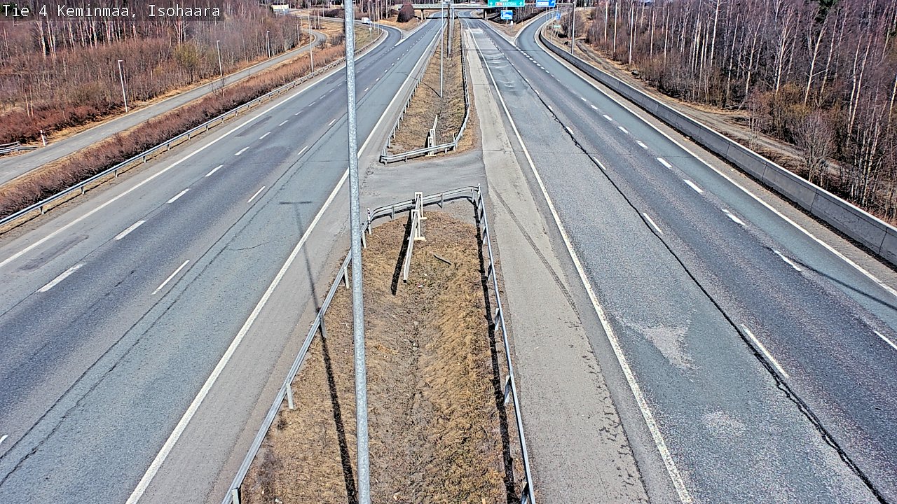 Weather Camera Image Väg 4 Keminmaa, Keminmaa, Lappi