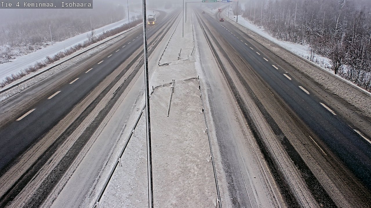 Weather Camera Image Väg 4 Keminmaa, Keminmaa, Lappi