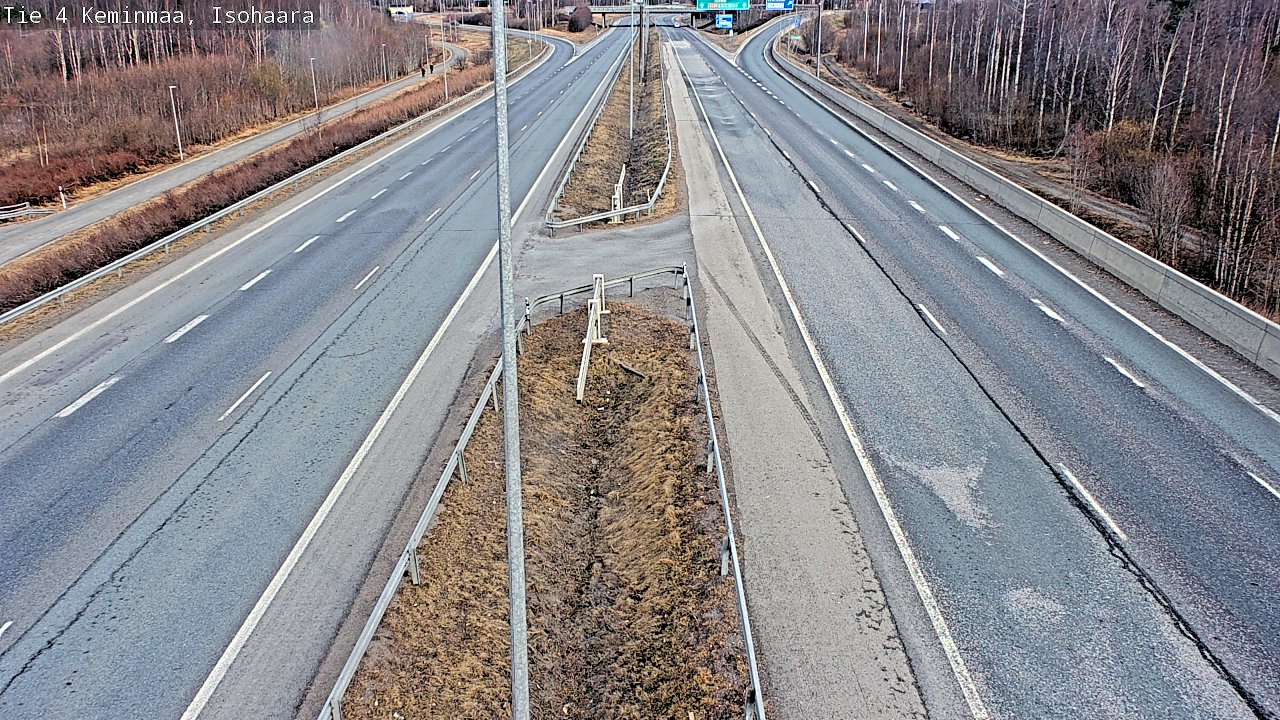 Weather Camera Image Väg 4 Keminmaa, Keminmaa, Lappi
