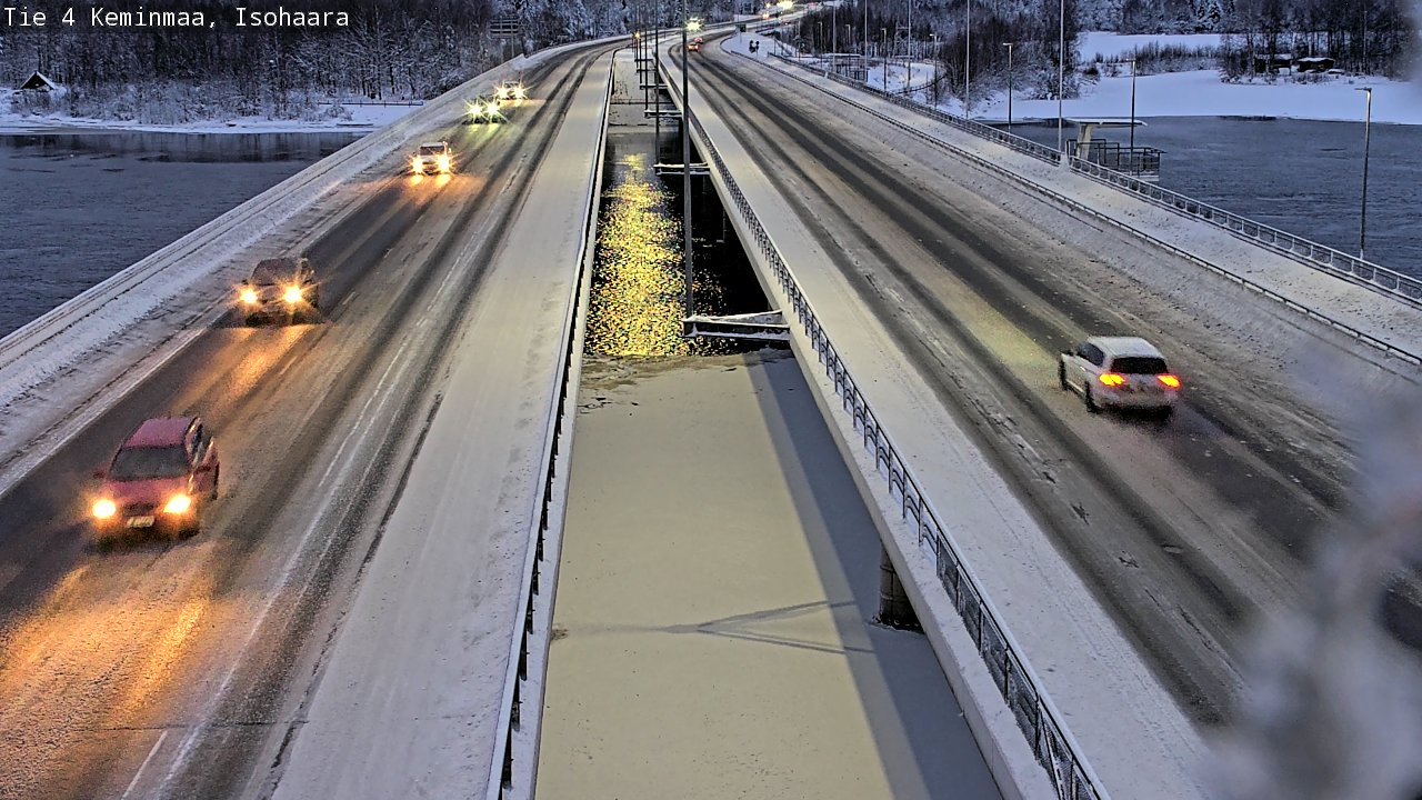 Weather Camera Image Väg 4 Keminmaa, Keminmaa, Lappi