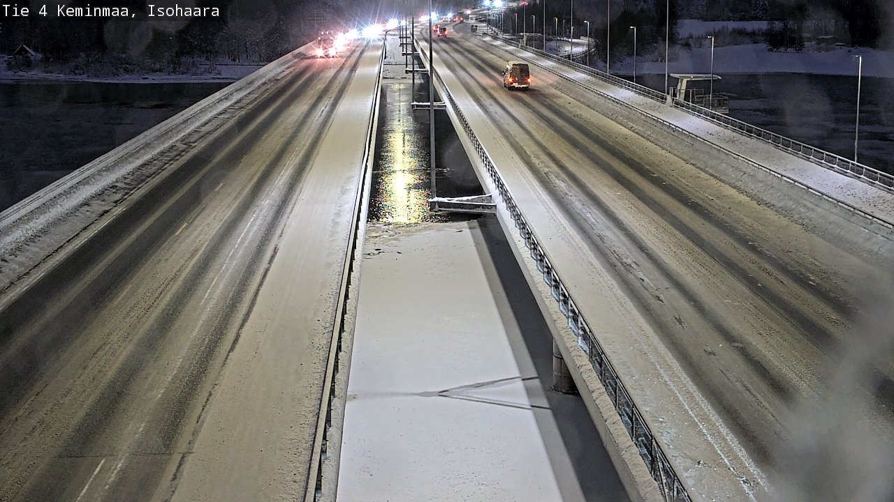 Weather Camera Image Väg 4 Keminmaa, Keminmaa, Lappi