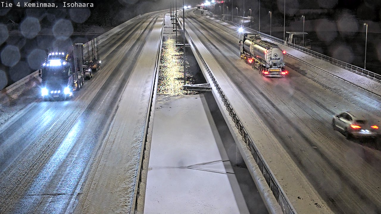 Weather Camera Image Väg 4 Keminmaa, Keminmaa, Lappi