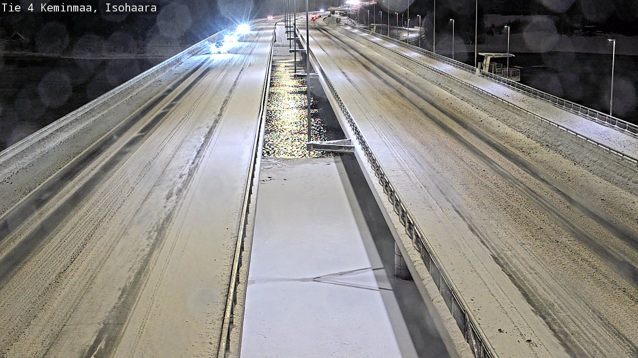 Weather Camera Image Väg 4 Keminmaa, Keminmaa, Lappi