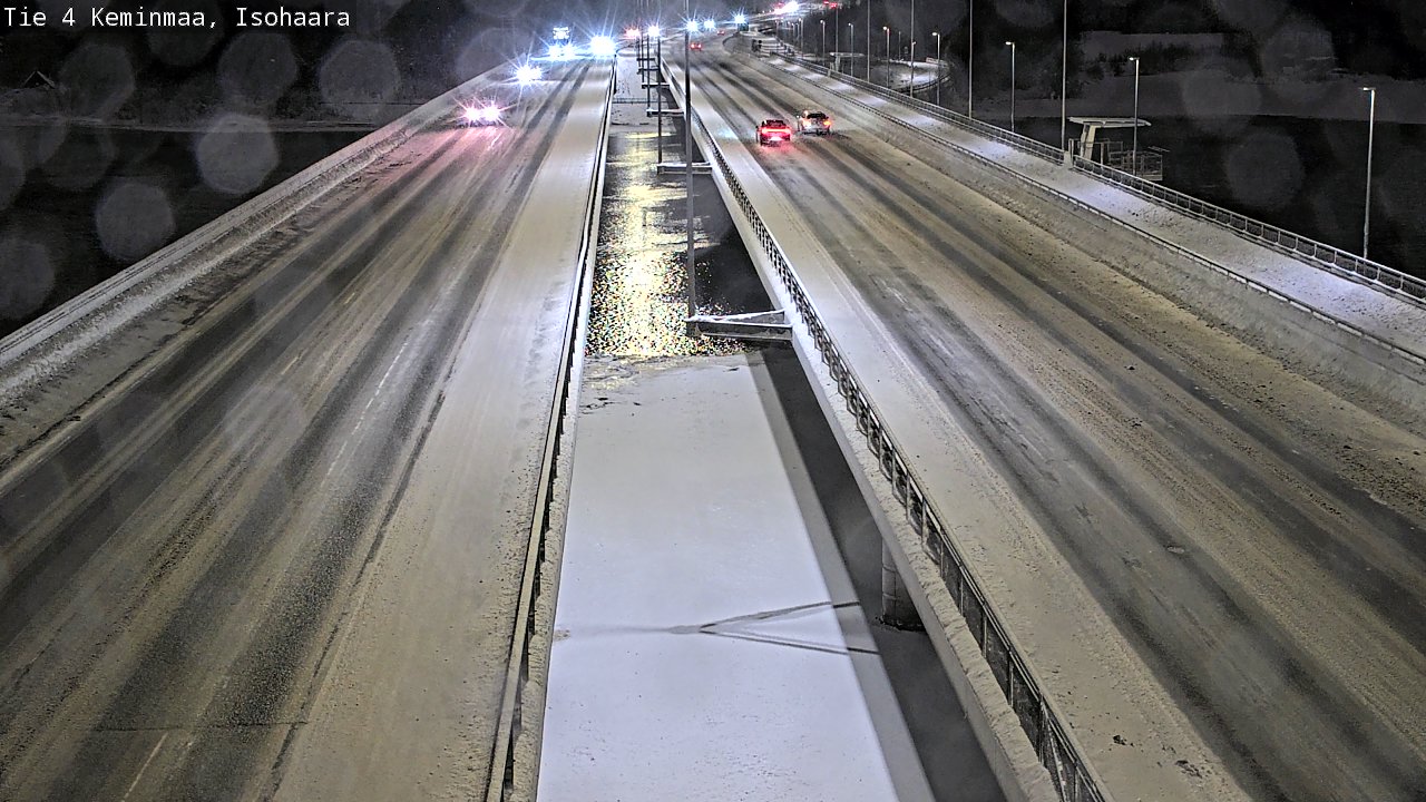 Weather Camera Image Väg 4 Keminmaa, Keminmaa, Lappi