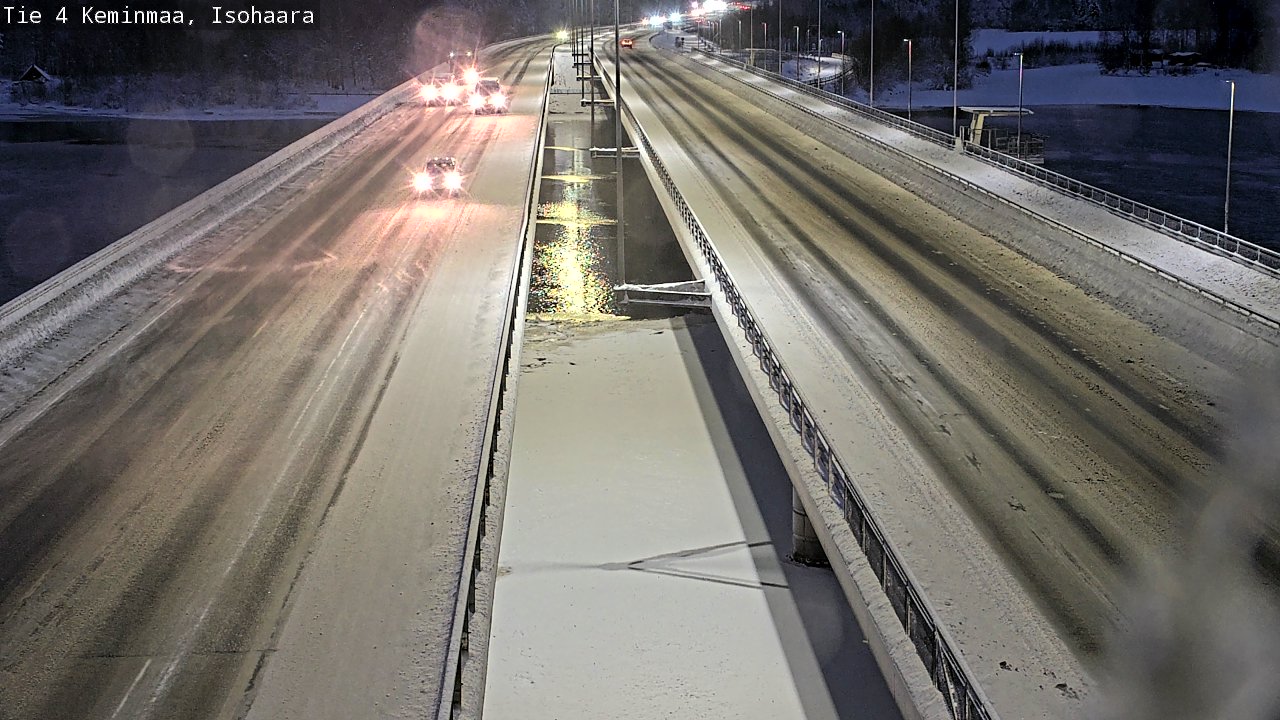 Weather Camera Image Väg 4 Keminmaa, Keminmaa, Lappi