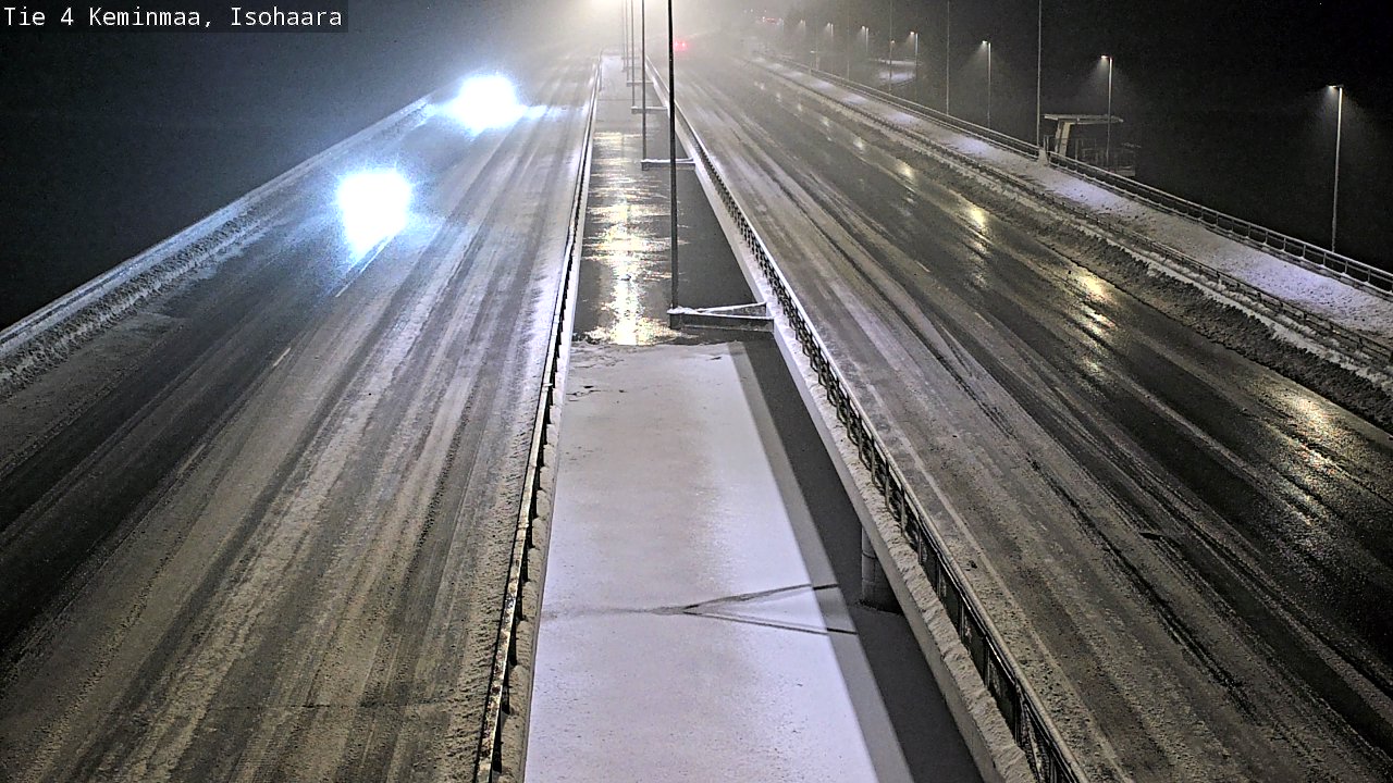 Weather Camera Image Väg 4 Keminmaa, Keminmaa, Lappi