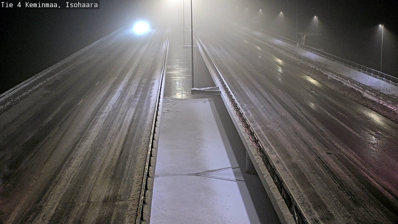 Weather Camera Image Väg 4 Keminmaa, Keminmaa, Lappi