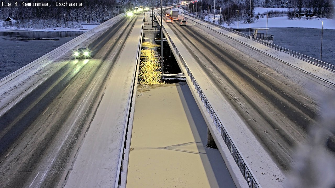 Weather Camera Image Väg 4 Keminmaa, Keminmaa, Lappi