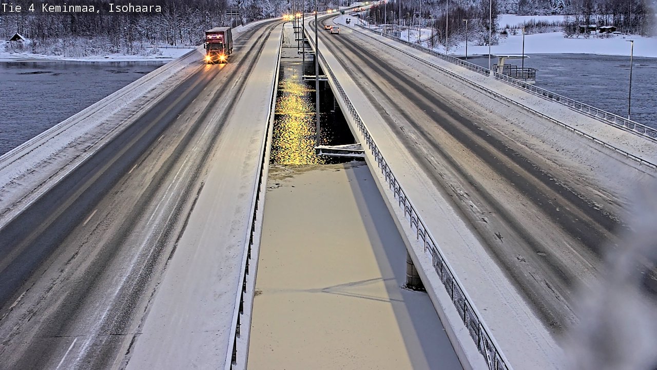 Weather Camera Image Väg 4 Keminmaa, Keminmaa, Lappi