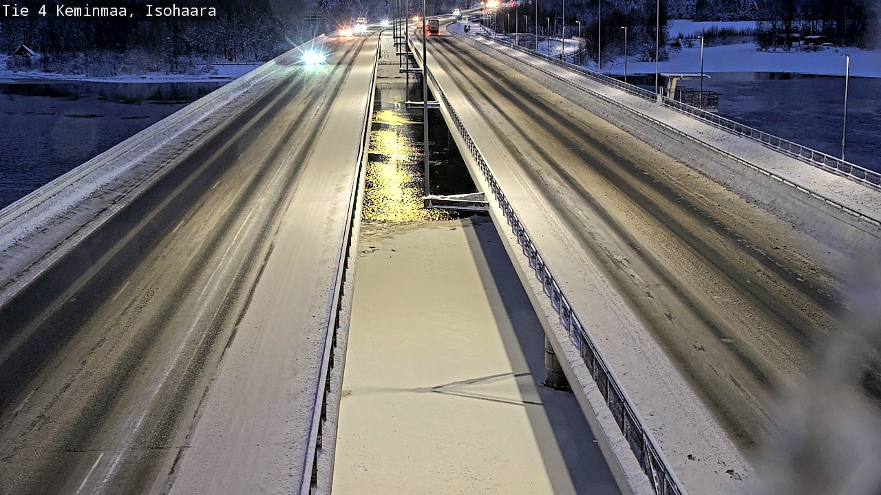 Weather Camera Image Väg 4 Keminmaa, Keminmaa, Lappi