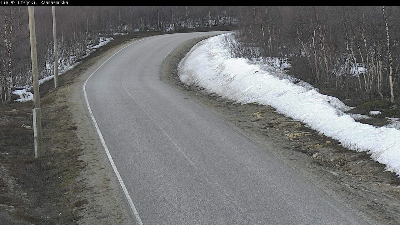 Weather Camera Image Väg 92 Utsjoki, Kaamasmukka, Utsjoki, Lappi