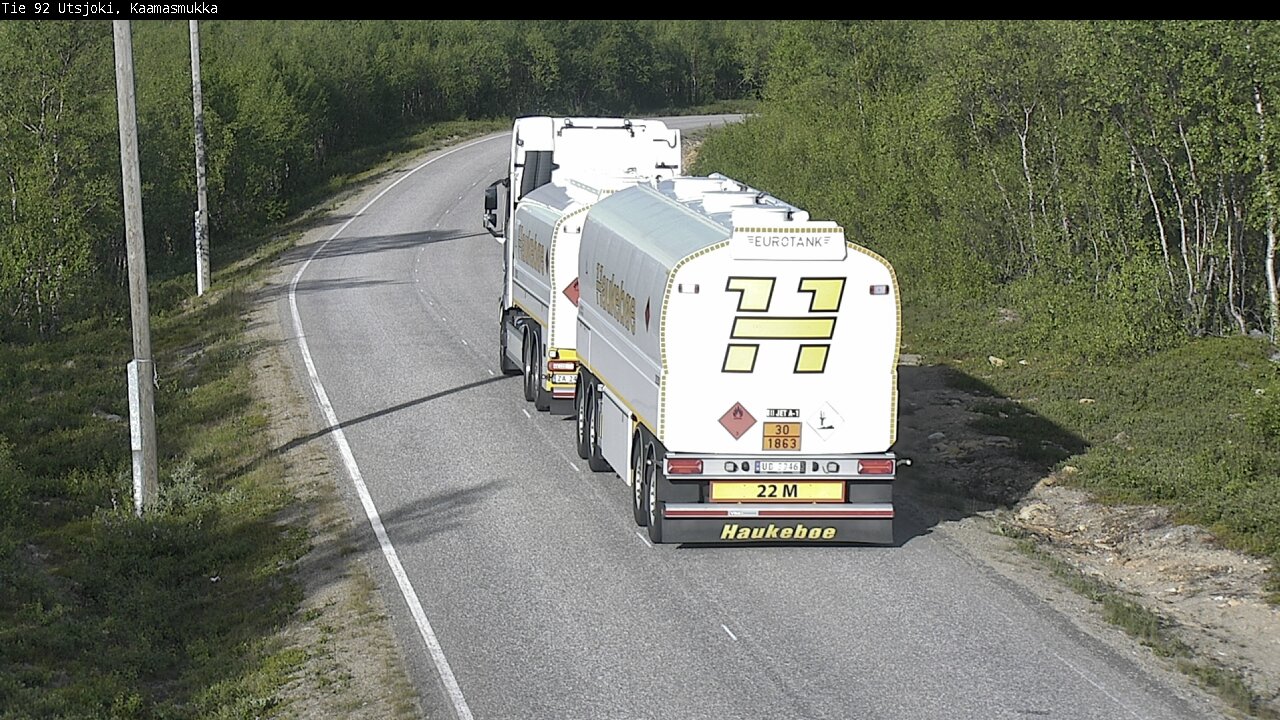 Weather Camera Image Väg 92 Utsjoki, Kaamasmukka, Utsjoki, Lappi