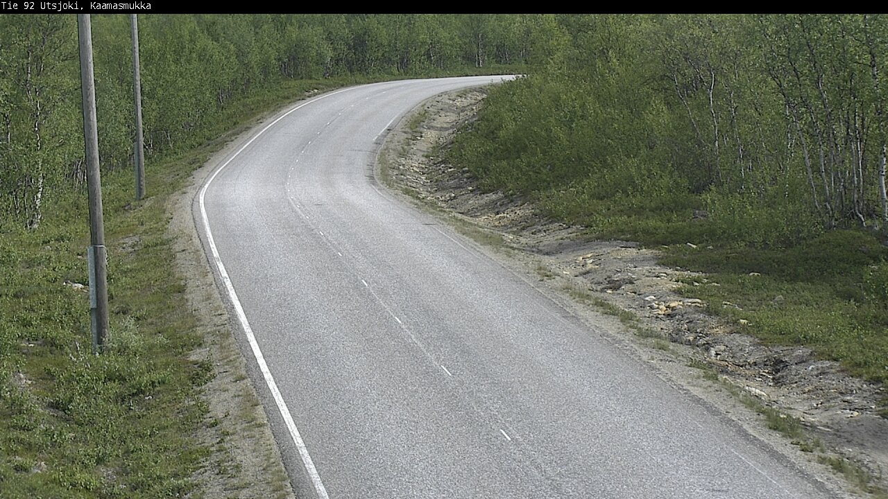 Weather Camera Image Väg 92 Utsjoki, Kaamasmukka, Utsjoki, Lappi