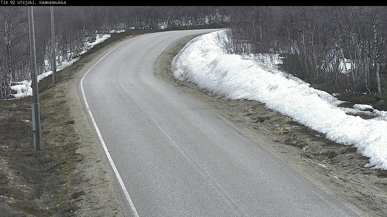 Weather Camera Image Väg 92 Utsjoki, Kaamasmukka, Utsjoki, Lappi