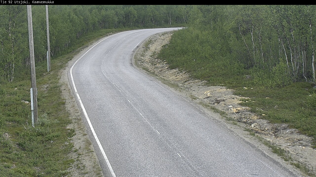 Weather Camera Image Väg 92 Utsjoki, Kaamasmukka, Utsjoki, Lappi