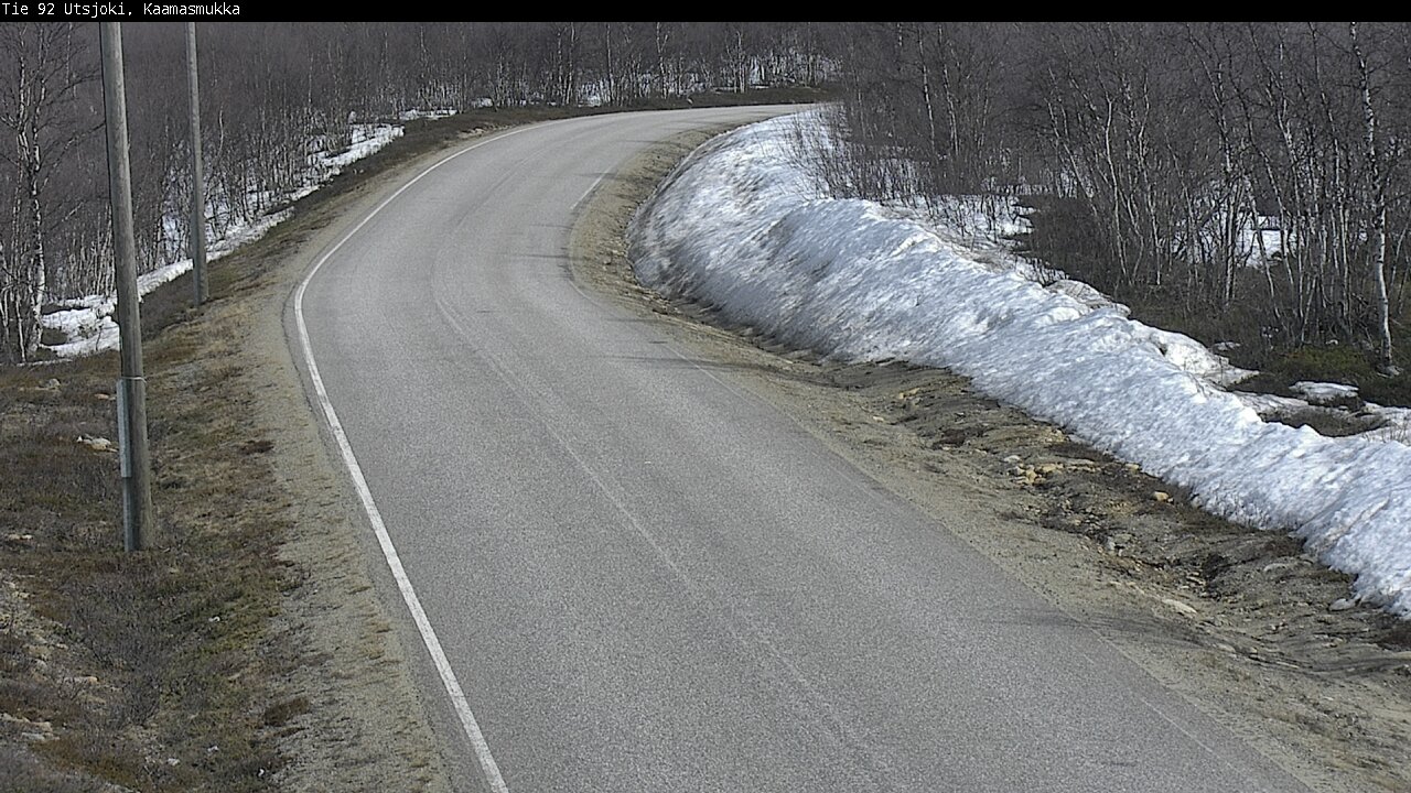 Weather Camera Image Väg 92 Utsjoki, Kaamasmukka, Utsjoki, Lappi