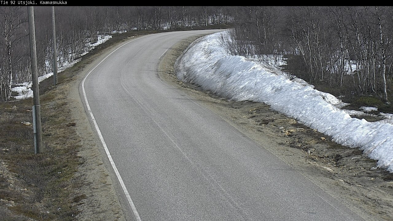 Weather Camera Image Väg 92 Utsjoki, Kaamasmukka, Utsjoki, Lappi