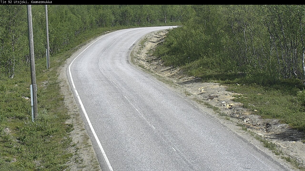 Weather Camera Image Väg 92 Utsjoki, Kaamasmukka, Utsjoki, Lappi