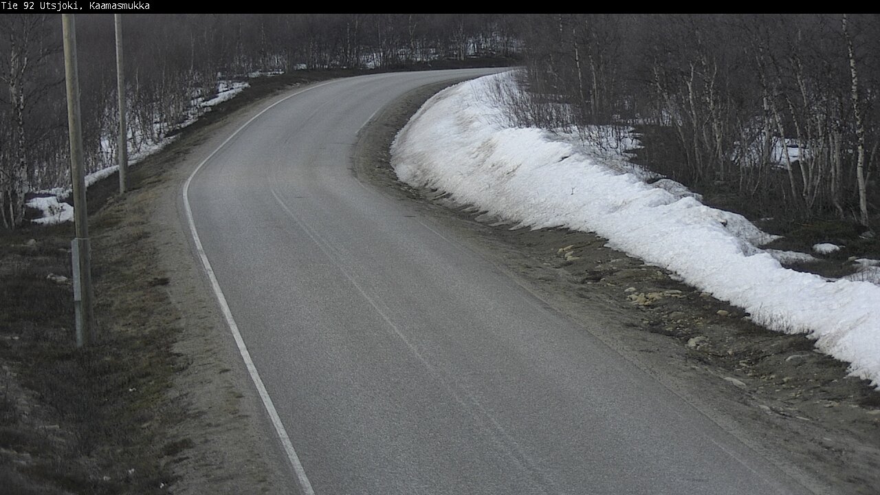 Weather Camera Image Väg 92 Utsjoki, Kaamasmukka, Utsjoki, Lappi