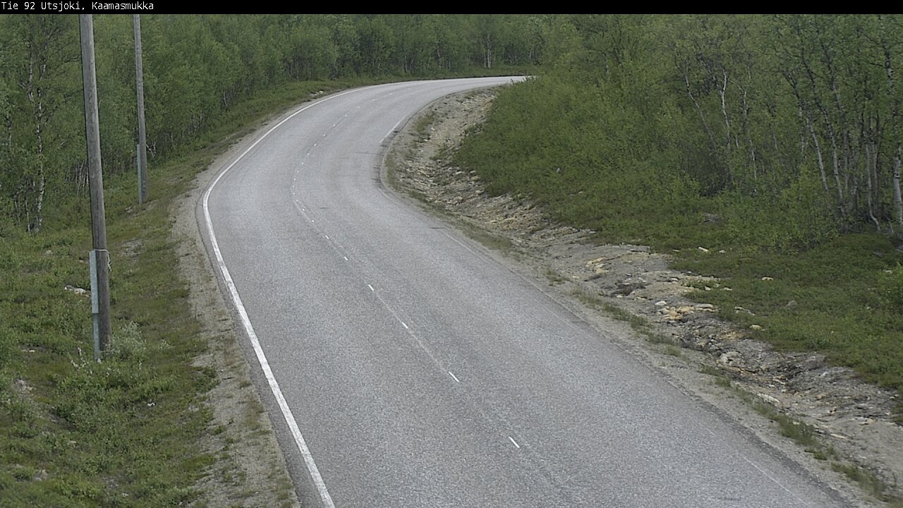 Weather Camera Image Väg 92 Utsjoki, Kaamasmukka, Utsjoki, Lappi