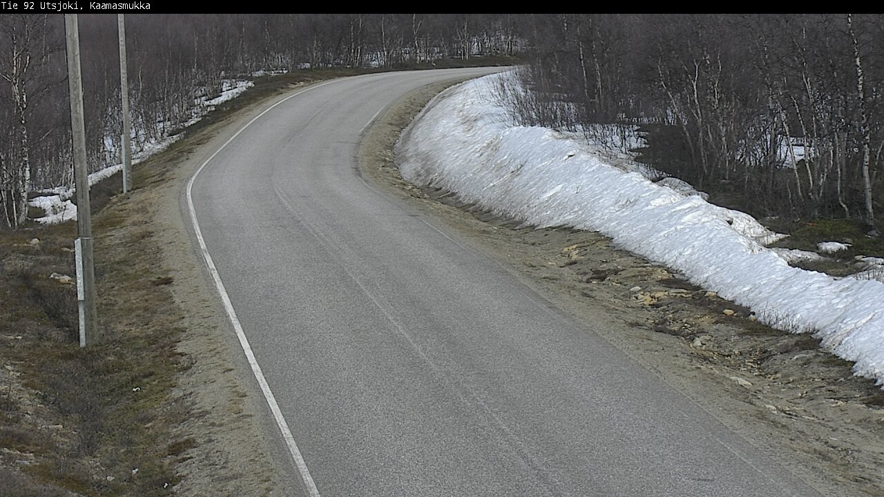Weather Camera Image Väg 92 Utsjoki, Kaamasmukka, Utsjoki, Lappi