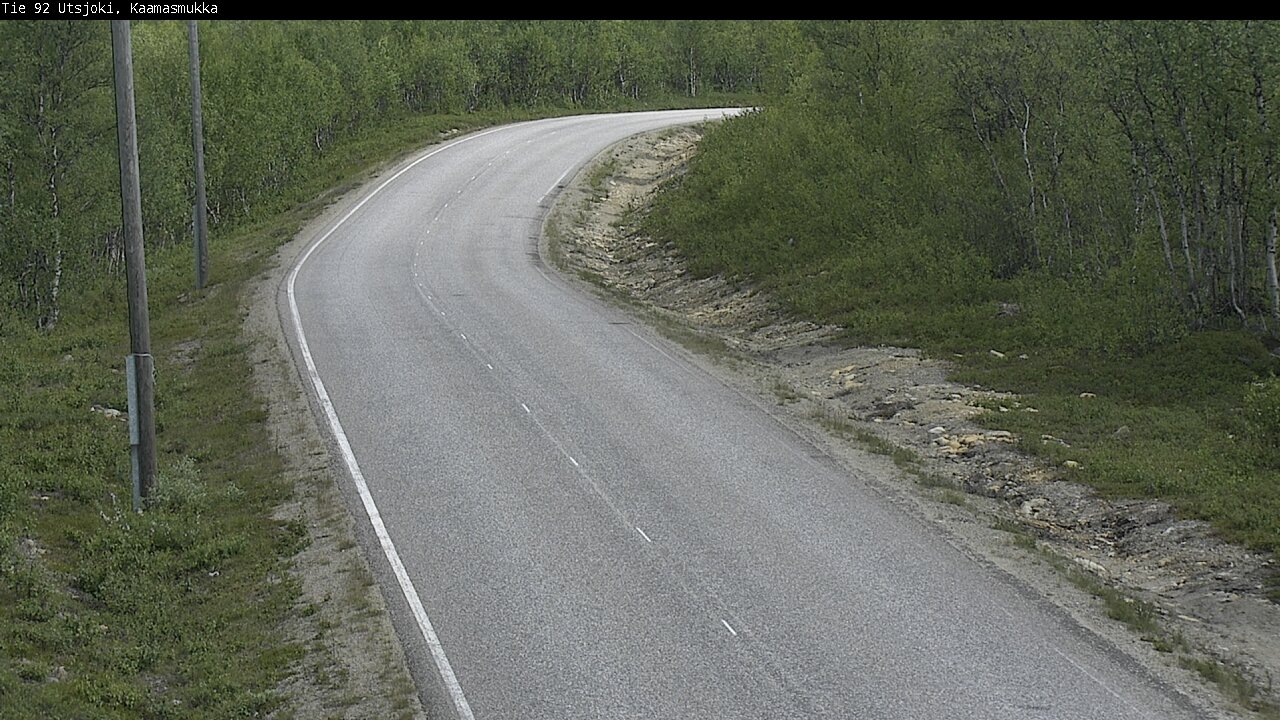 Weather Camera Image Väg 92 Utsjoki, Kaamasmukka, Utsjoki, Lappi