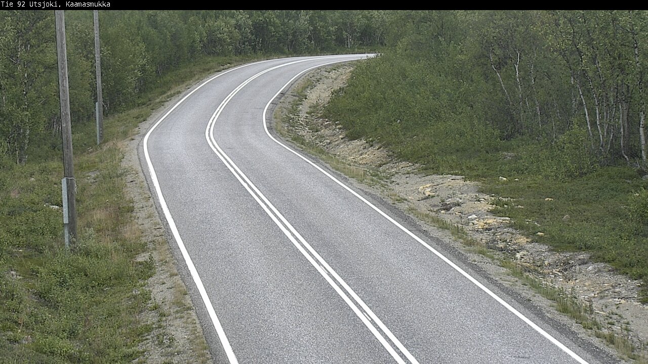 Kelikamerat Kuva Tie 92 Utsjoki, Kaamasmukka, Utsjoki, Lappi