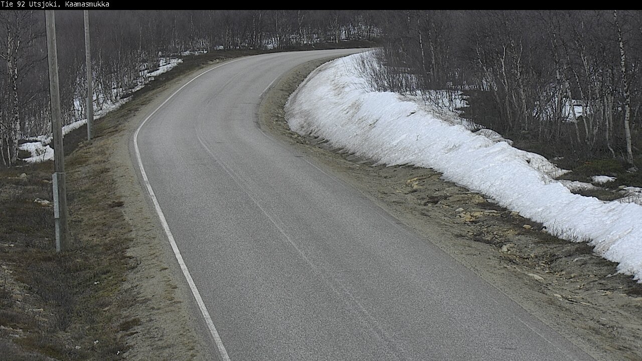 Weather Camera Image Väg 92 Utsjoki, Kaamasmukka, Utsjoki, Lappi