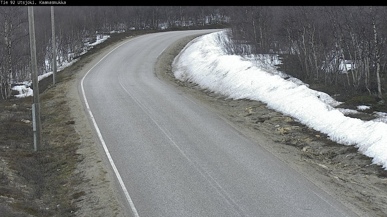 Weather Camera Image Väg 92 Utsjoki, Kaamasmukka, Utsjoki, Lappi