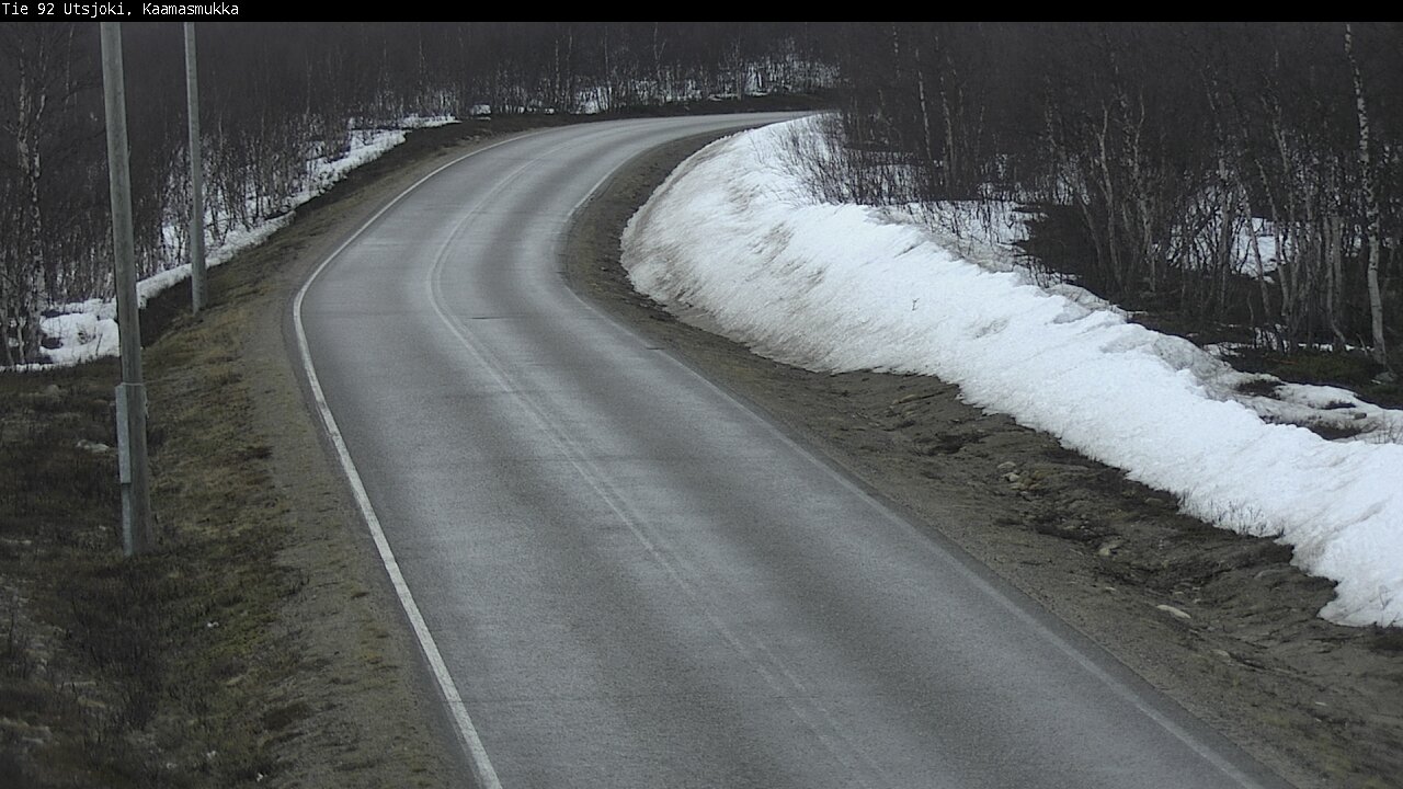 Weather Camera Image Väg 92 Utsjoki, Kaamasmukka, Utsjoki, Lappi