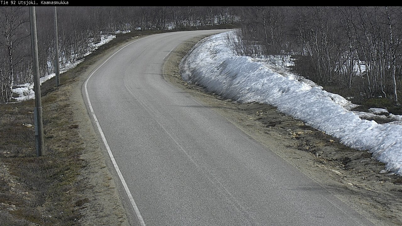 Weather Camera Image Väg 92 Utsjoki, Kaamasmukka, Utsjoki, Lappi