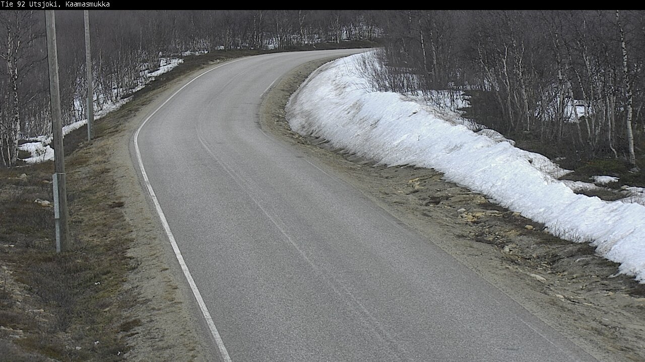 Weather Camera Image Väg 92 Utsjoki, Kaamasmukka, Utsjoki, Lappi