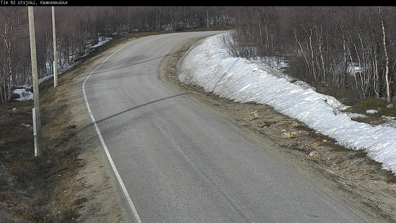 Weather Camera Image Väg 92 Utsjoki, Kaamasmukka, Utsjoki, Lappi