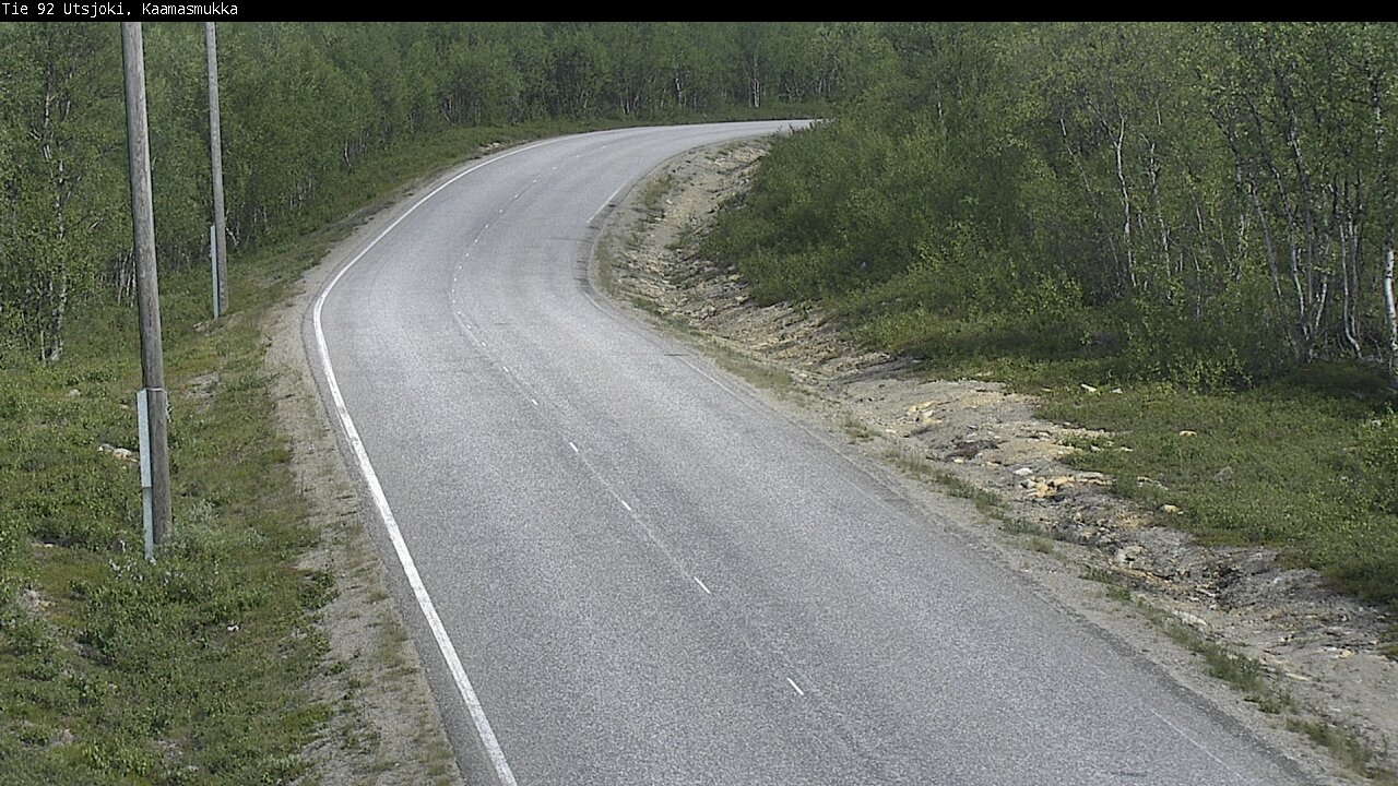 Weather Camera Image Väg 92 Utsjoki, Kaamasmukka, Utsjoki, Lappi