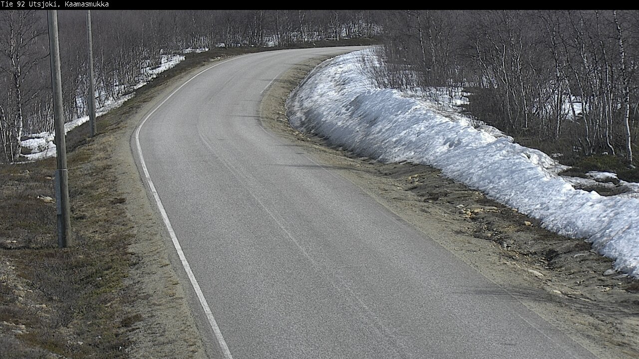 Weather Camera Image Väg 92 Utsjoki, Kaamasmukka, Utsjoki, Lappi